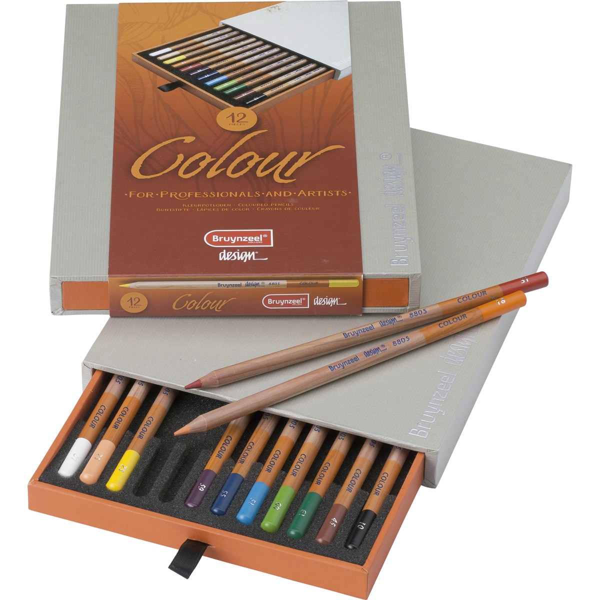 Caja de Lujo de Doce Lápices de Colores Bruynzeel Multicolor Multicolor-1