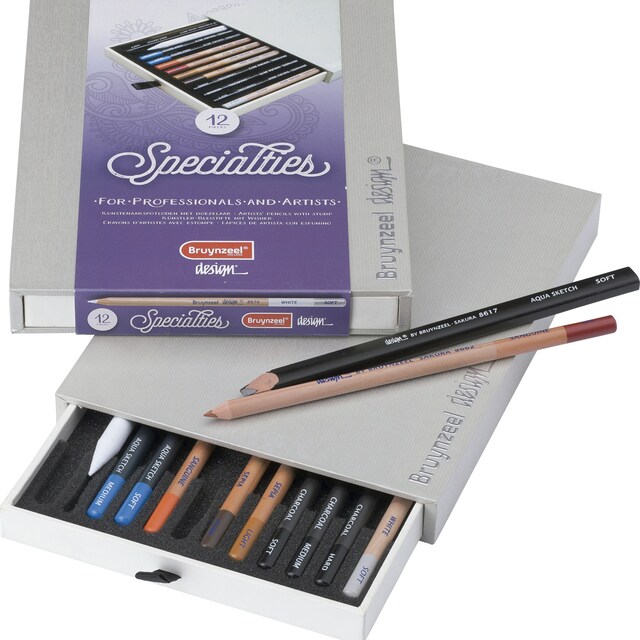 Imagen 0 de Caja de Lujo de Doce Lápices Especiales Bruynzeel Multicolor