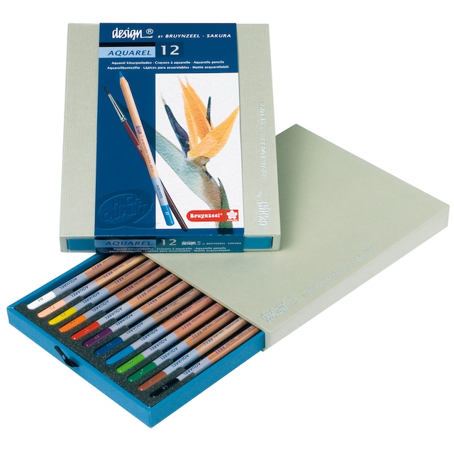 Imagen 0 de Caja de Lujo de Doce Lápices de Acuarela Bruynzeel Multicolor