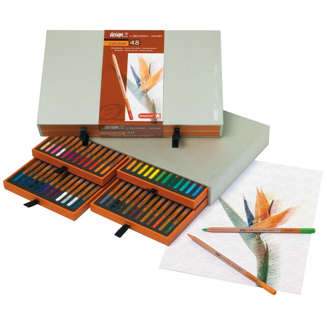 Imagen 0 de Caja de Lujo de Cuarenta y Ocho Lápices de Colores Bruynzeel Multicolor..