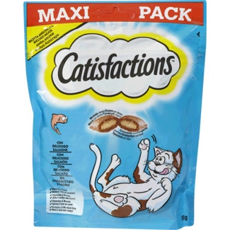 Snack para Gato com Salmão embalagem 180 g - Catisfactions