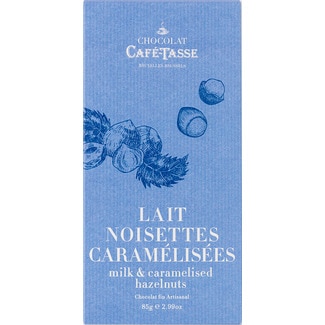 Chocolate de Leite com Avelãs Caramelizadas e Sal embalagem 85 g - Café-tasse