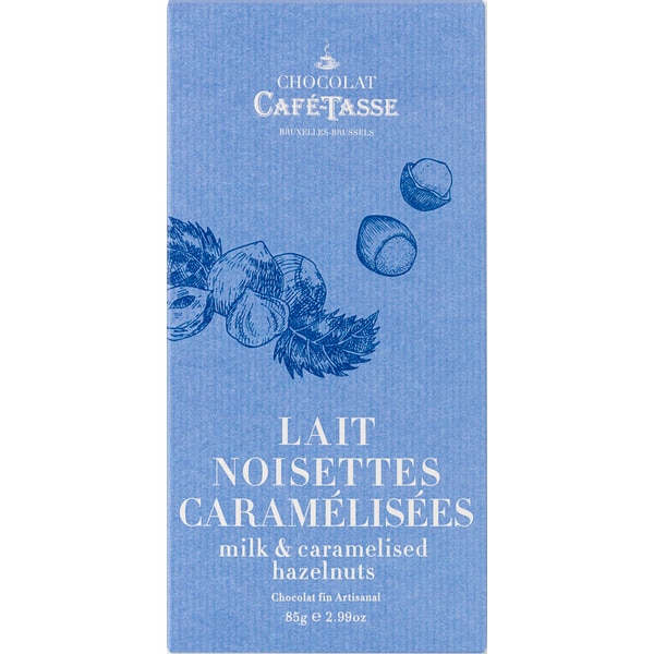 Chocolate de Leite com Avelãs Caramelizadas e Sal embalagem 85 g