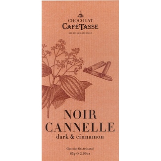 Chocolate Preto com Canela embalagem 85 g - Café-tasse