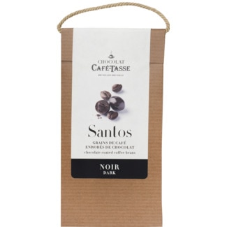 Chocolate Preto com Grãos de Café embalagem 125 g - Café-tasse