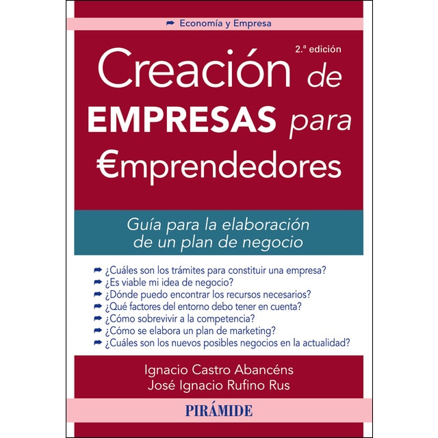 Imagen 0 de Creación de empresas para emprendedores  (Tapa blanda con solapas)