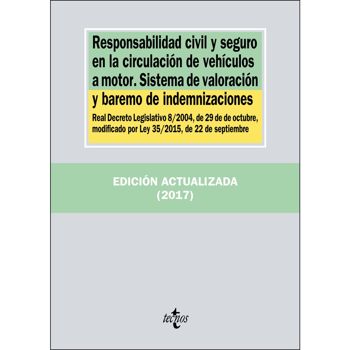 Responsabilidad civil y seguro en la circulación de vehículos a motor. Sistema de valoración y baremo de indemnizaciones: Real Decreto Le (Capa mole) 1