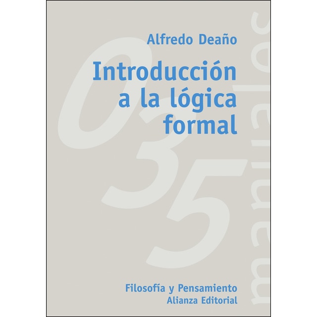 Imagen 0 de Introducción a la lógica formal (Tapa blanda)