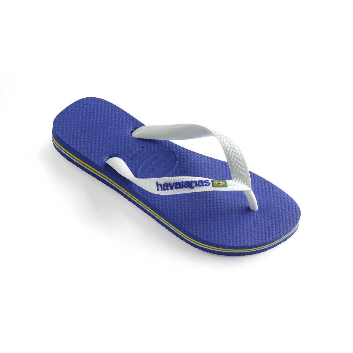 Chinelos de dedo de criança Brasil Logo Havaianas Azul / Branco-2