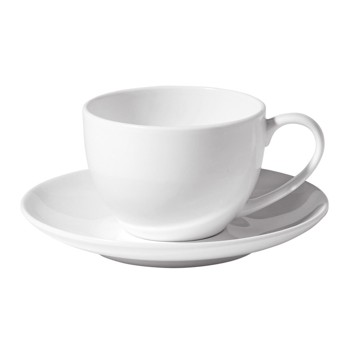 Taza de café con plato redondo Bone China Essential El Corte Inglés ...