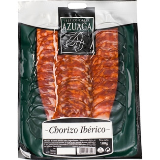 chorizo ibérico extra en lonchas sin gluten envase 100 g - Sierra De Azuaga