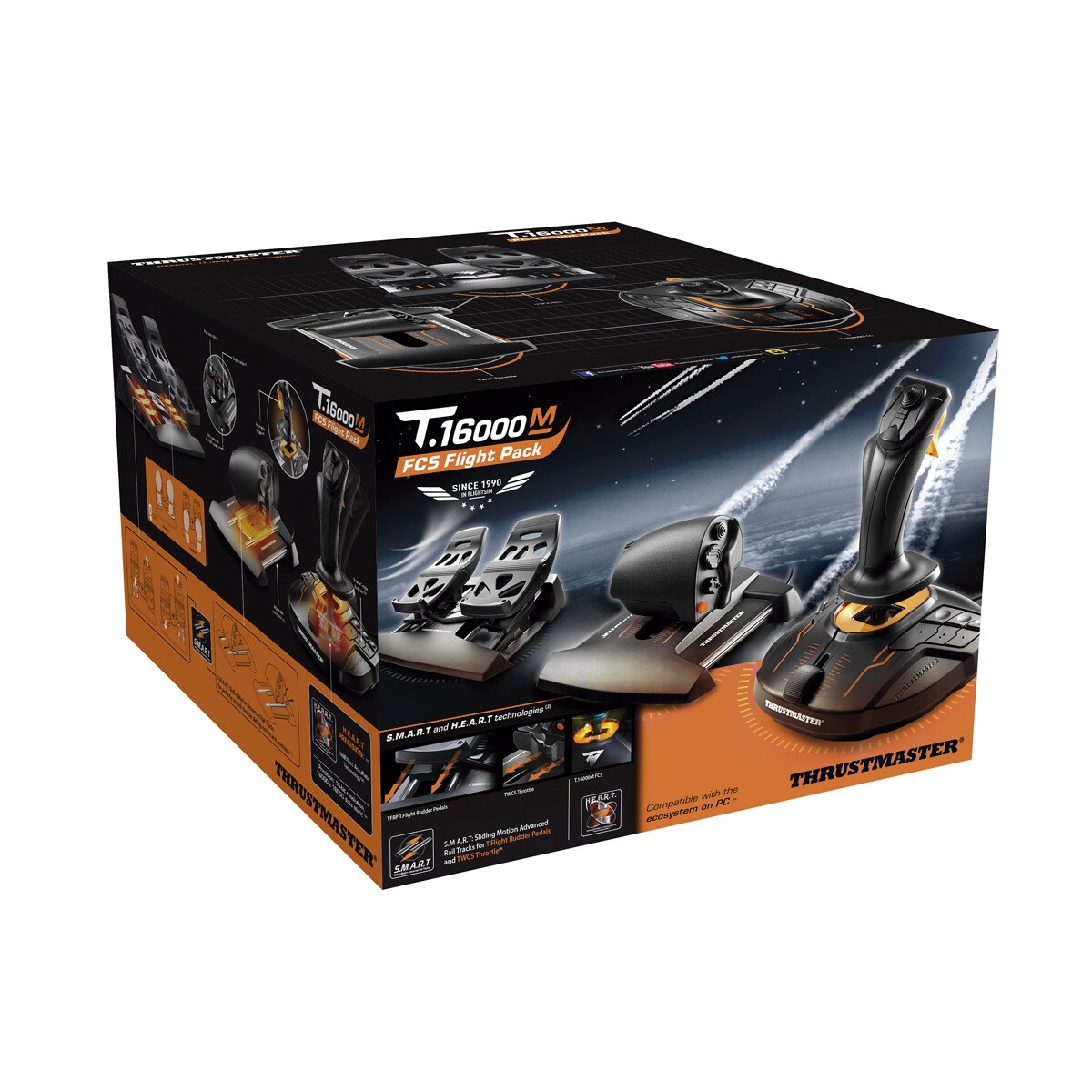 Joystick Thrustmaster T.16000M FCS Flight Pack para PC 3