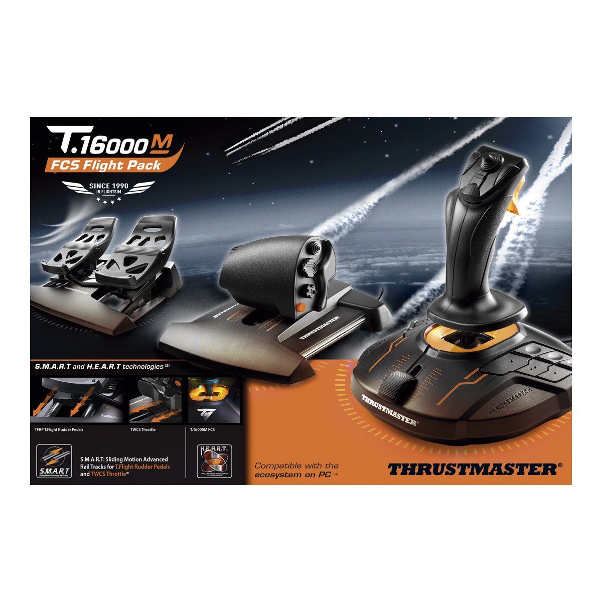 Joystick Thrustmaster T.16000M FCS Flight Pack para PC 5