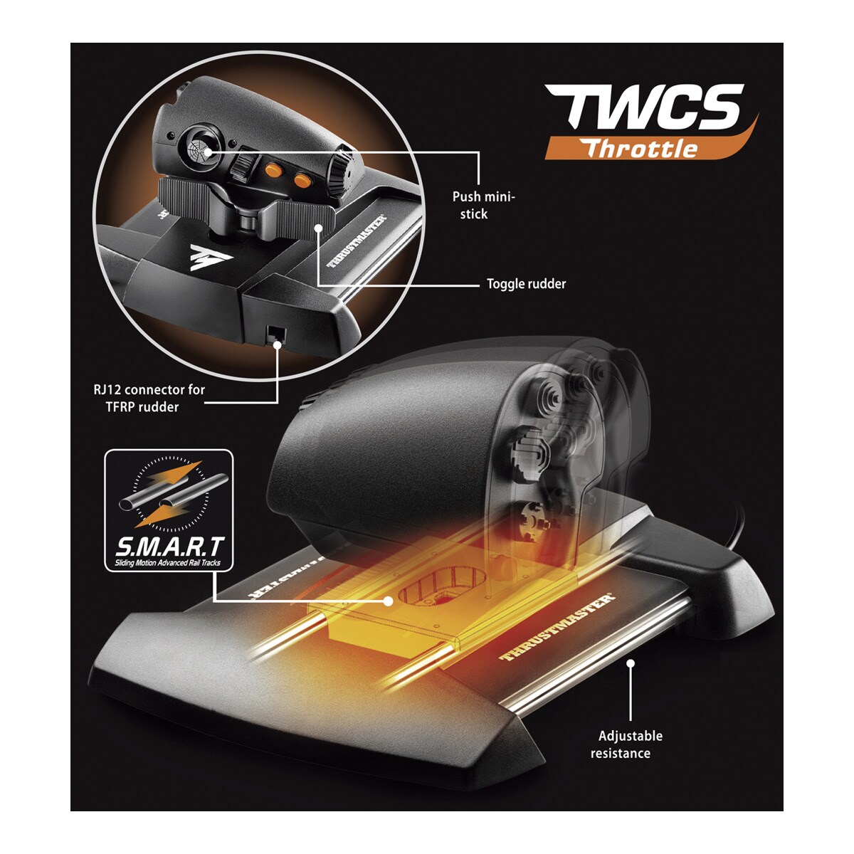 Joystick Thrustmaster T.16000M FCS Hotas para PC 4