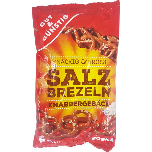pretzels galletas con sal bolsa 250 g