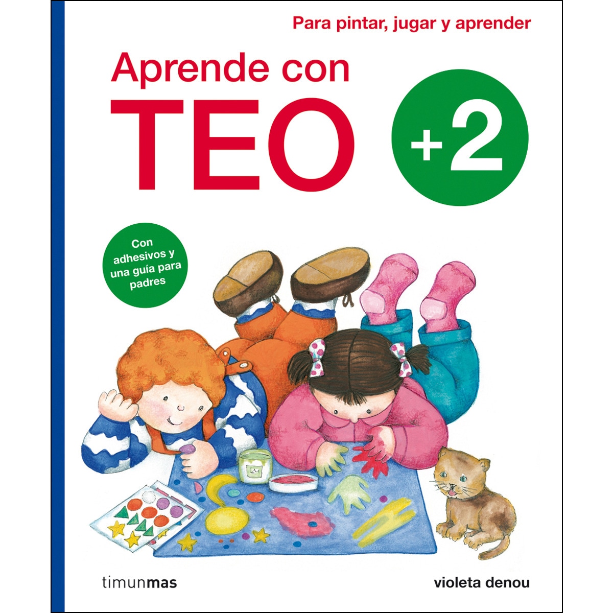 Aprende con Teo +2: Con adhesivos y una guía para padres. Para pintar, jugar y aprender  (Tapa blanda) 1
