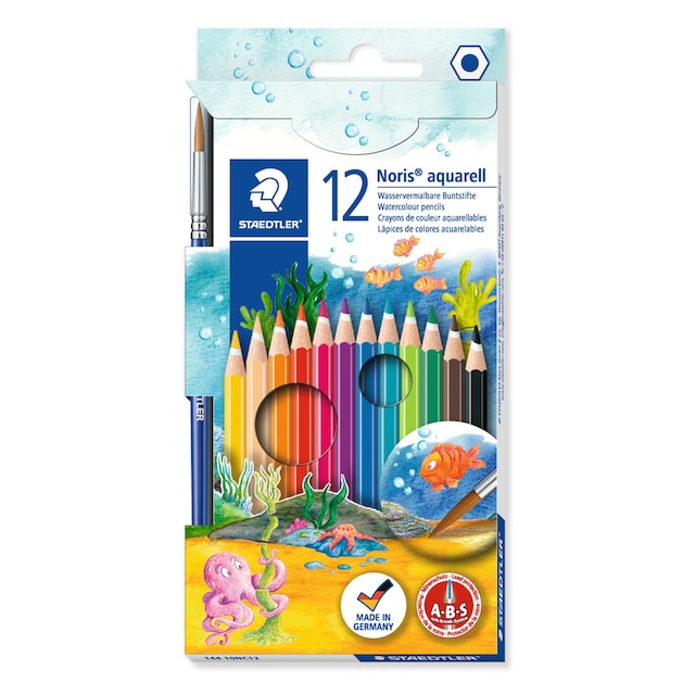 Imagen 0 de 12 Lápices de Color Staedtler Noris Club 144 10 Acuarelables