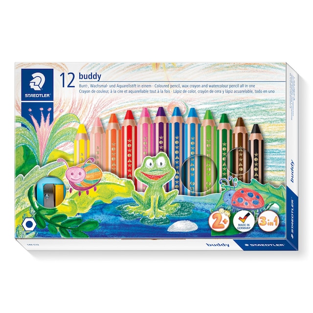 Imagem 0 de 12 Lápis de Cor Staedtler Buddy 3 em 1