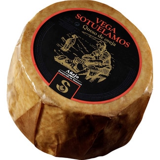 queso añejo de oveja Gran Reserva envejecido en manteca elaborado con leche pasteurizada peso aproximado pieza 3 kg - Vega Sotuelamos