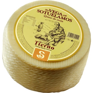 queso tierno de oveja elaborado con leche pasteurizada peso aproximado pieza 3,3 kg - Vega Sotuelamos
