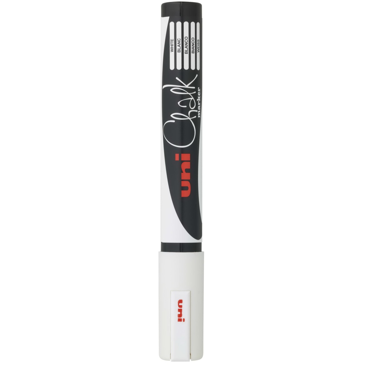 Marcador de Tiza Líquida Uni Chalk 1,8-2,5 mm Blanco Blanco-2
