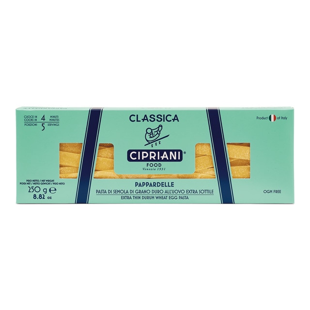 Imagen 0 de Pasta italiana Pappardelle bianchi extra fino al huevo Cipriani