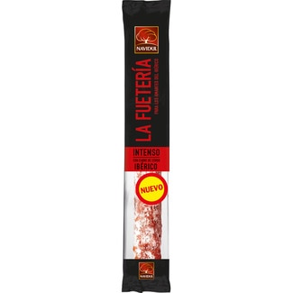 La Fuetería fuet intenso con carne de cerdo ibérico sin gluten pieza 150 g - Navidul