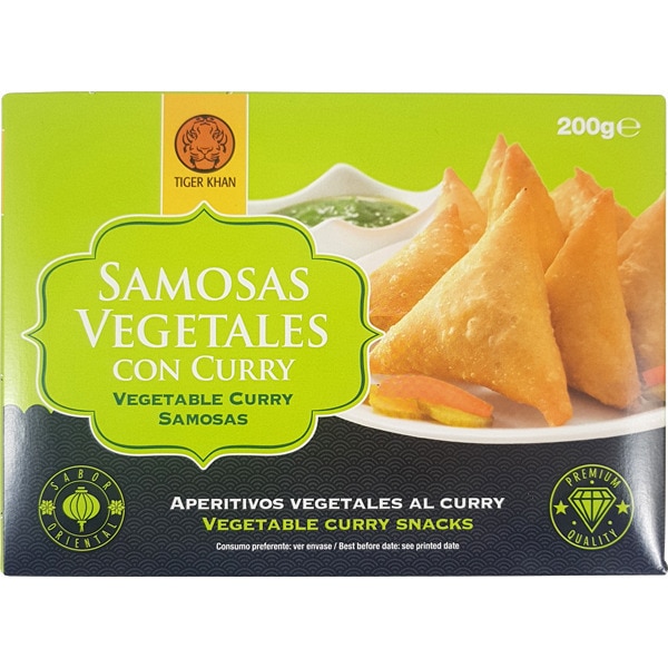 samosas vegetales con curry estuche 200 g