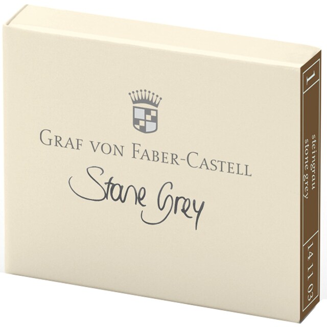 Imagen 0 de Caja con 6 Cartuchos Graf von Faber-Castell Gris