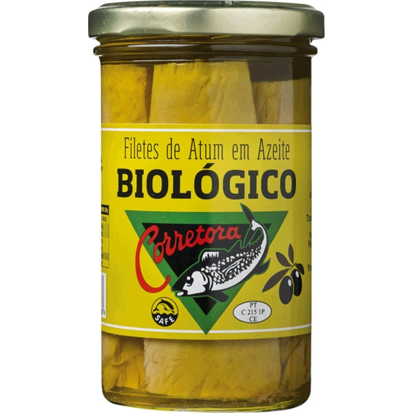 Filetes de Atum em Azeite Biológico frasco 250 g