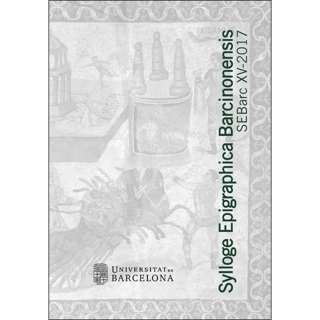 Imagem 0 de Sylloge epigraphica barcinonensis: Sebarc xv-2017(Tapa blanda)