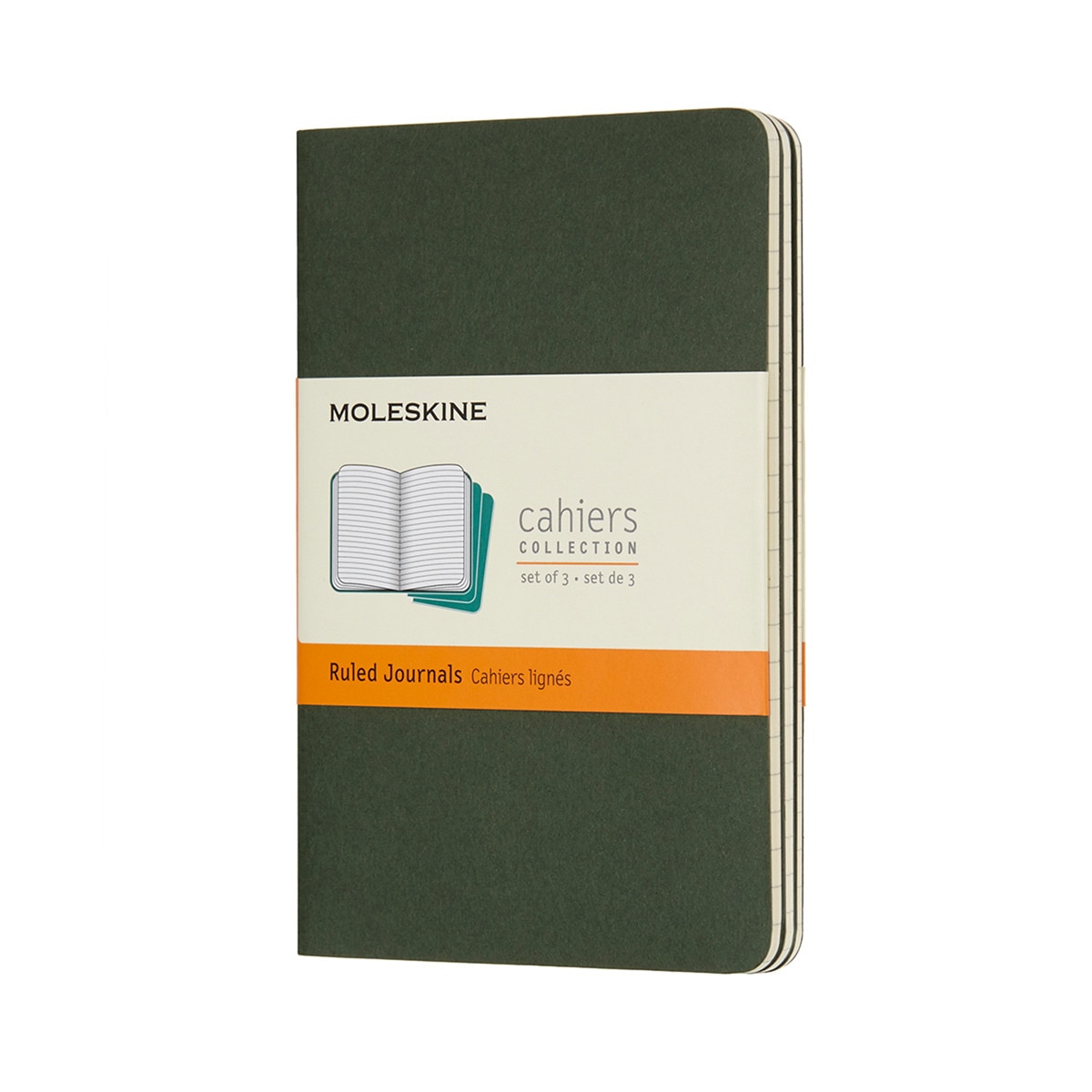 Set 3 libretas Moleskine verdes pocket hojas rayadas · Moleskine · El