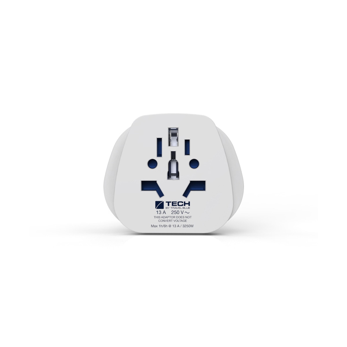 Adaptador Enchufes Universal a tipo Schuko Blanco-2