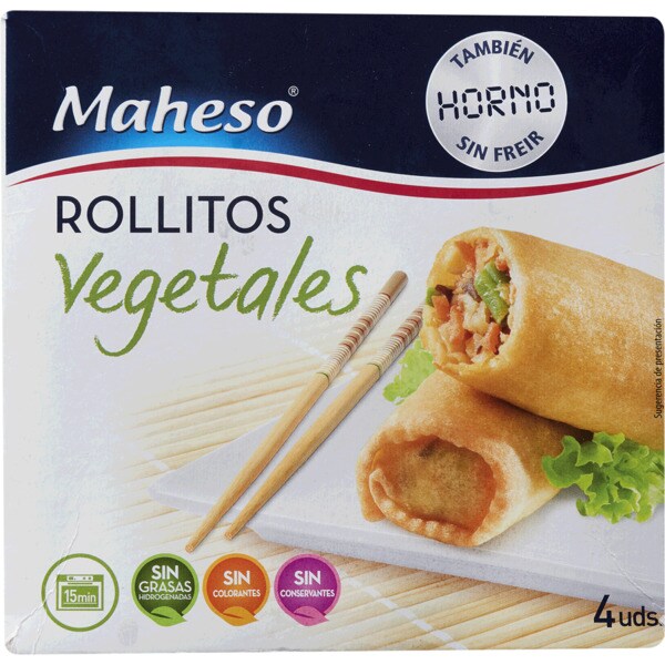 Maheso Rolitos Vegetais embalagem 200 g