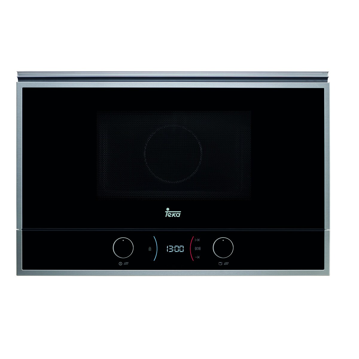 Micro-ondas com Grill Encastrável Teka ML822BISR de 850 W e Capacidade para 22 Litros - Vidro Preto com Aro Inox Preto-1