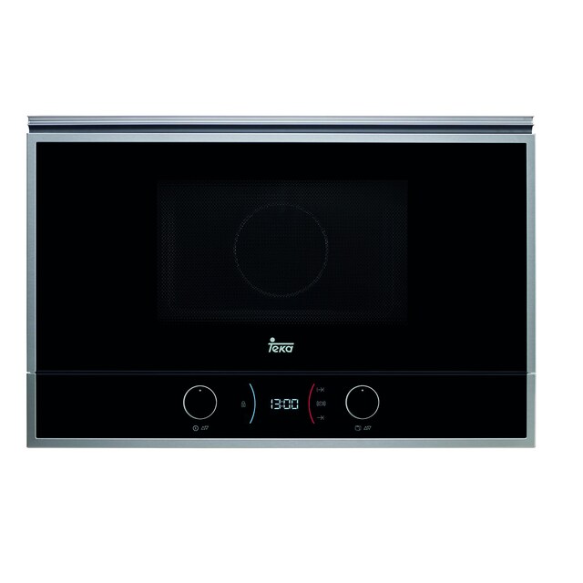 Imagem 0 de Micro-ondas com Grill Encastrável Teka ML822BISR de 850 W e Capacidade para 22 Litros - Vidro Preto com Aro Inox