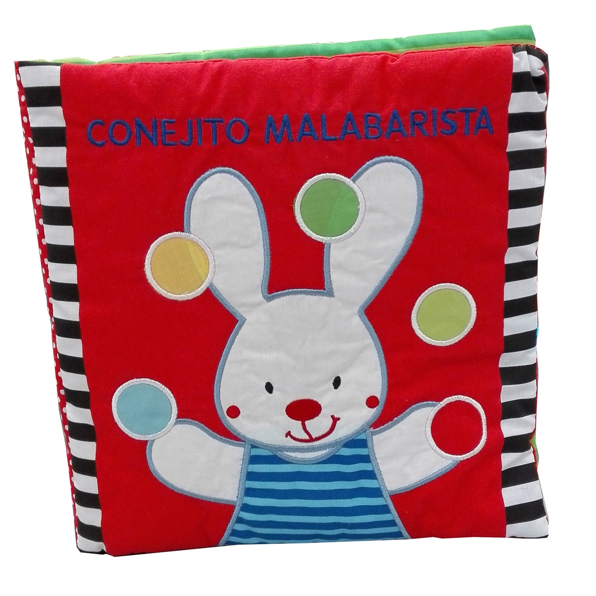 LIBRO DE TELA INTERACTIVO: CONEJITO MALABARISTA 1