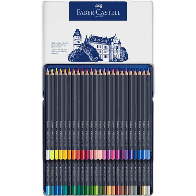 Imagen 0 de Estuche de Metal 48 Lápices Permanente Goldfaber Faber Castell Multicolor