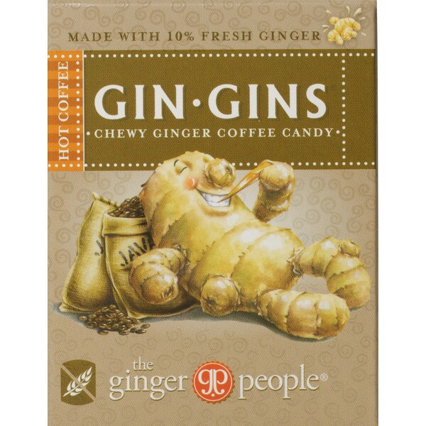 Ginger People Rebuçados de Gengibre com Café embalagem 42 g