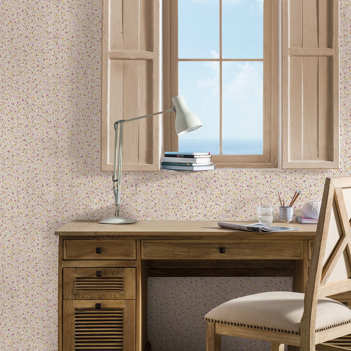 Papel de parede Flor Liberty El Corte Inglés Multicolor-2