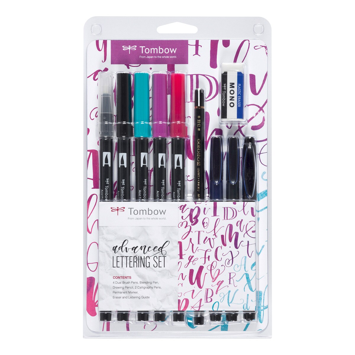 Set Lettering Avanzado Tombow Multicolor Multicolor-1