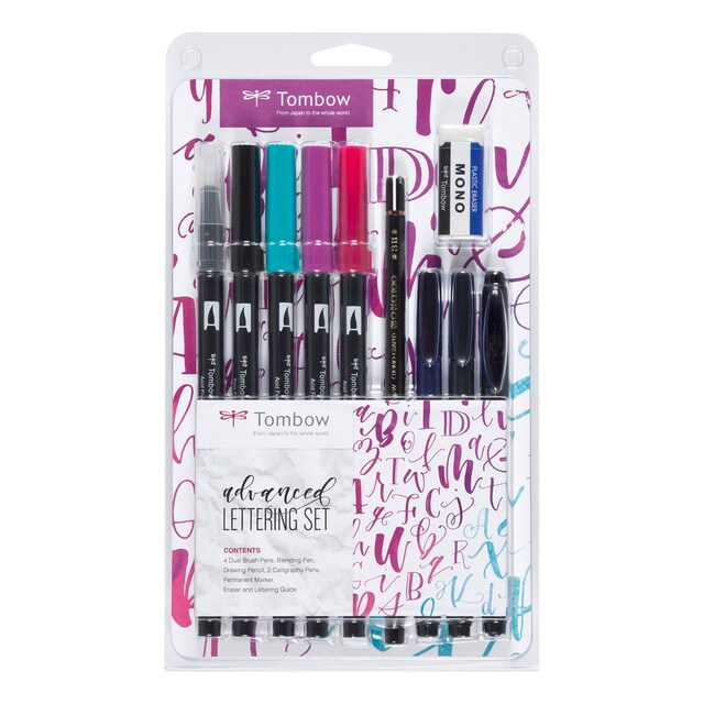 Imagen 0 de Set Lettering Avanzado Tombow Multicolor