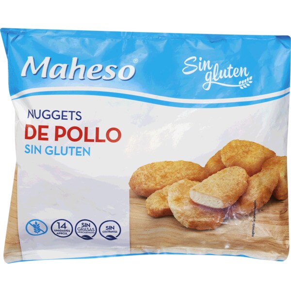 Maheso Nuggets de Frango sem Glúten embalagem 300 g