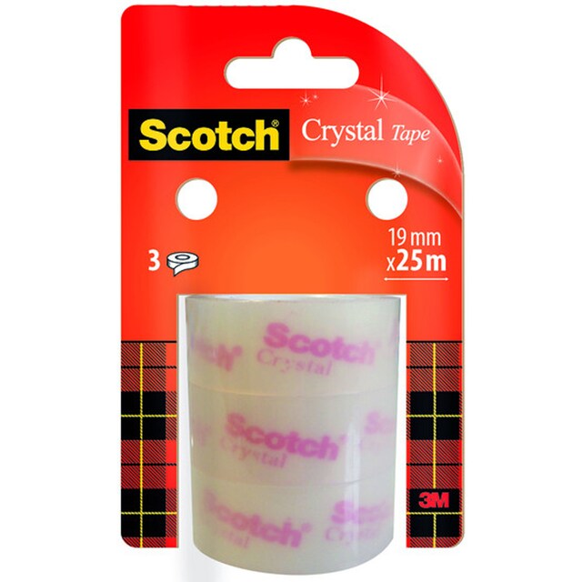 Imagen 0 de Cinta Adhesiva Scotch® Crystal Paquete de 2+1 Rollos