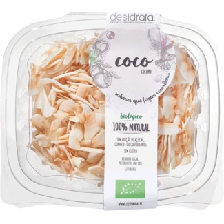 Coco Laminado Desidratado sem Glúten Biológico embalagem 100 g - Desidrata