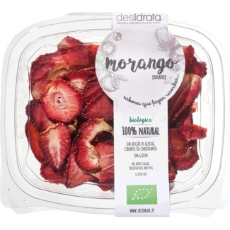 Morango Desidratado sem Glúten Biológico embalagem 30 g - Desidrata