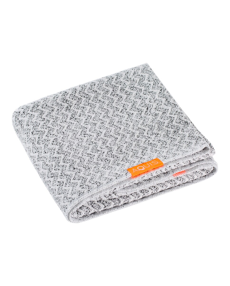 Aquis - Toalla Para Cabello Corto Chevron Wave