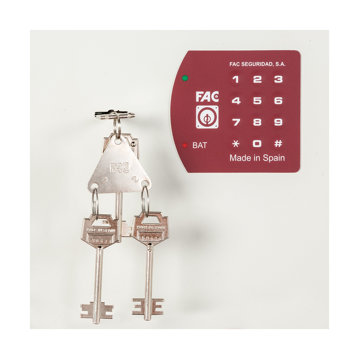 Cofre Eletrónico para Embutir na Parede Red Box 2-E Branco / Vermelho-3