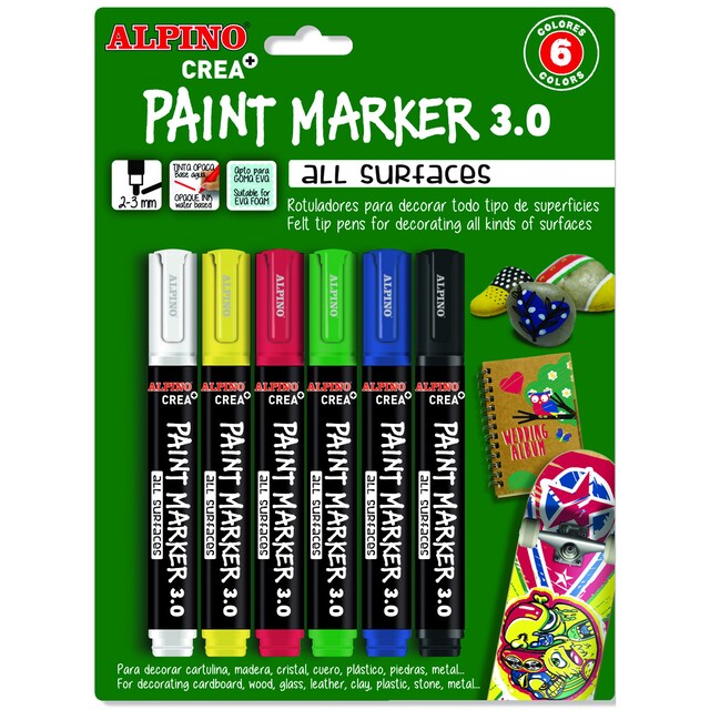 Imagen 0 de 6 Rotuladores Alpino Paint Marker