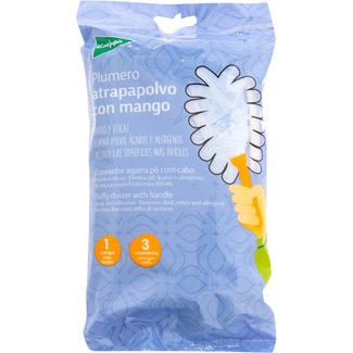 plumero atrapapolvo con mango 1 mango + 3 recambio - El Corte Ingles